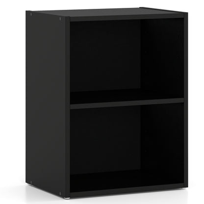 2-Layer Multifunctional Display Cabinet, Large Capacity Storage, Black
