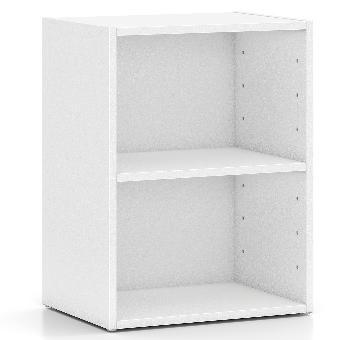 2-Layer Multifunctional Display Cabinet, Large Capacity Storage, White