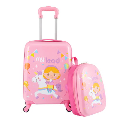2 PCS Kid Luggage Set With Spinner Wheels, Pink Kids Luggage at Gallery Canada
