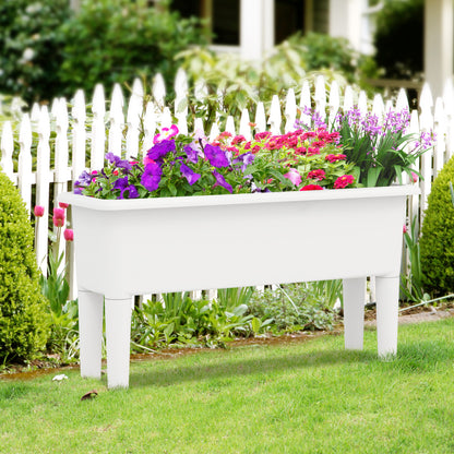 2 PCS Raised Garden Beds, Self-Watering Planter Box, White Raised Garden Beds at Gallery Canada