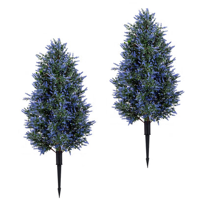 2 Pack 3.3 Ft Artificial Lavender Topiary Trees Faux Plants at Gallery Canada