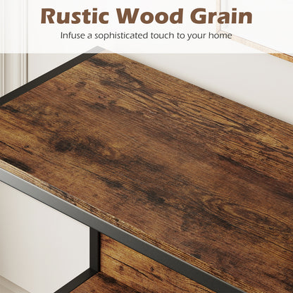 2-Pack 3-Tier Industrial Bookshelf, Rustic Brown Cabinets & Chests at Gallery Canada