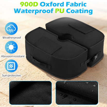 2-Pack 90 LBS Umbrella Base Weight Sandbags, Black Outdoor Umbrella Bases at Gallery Canada