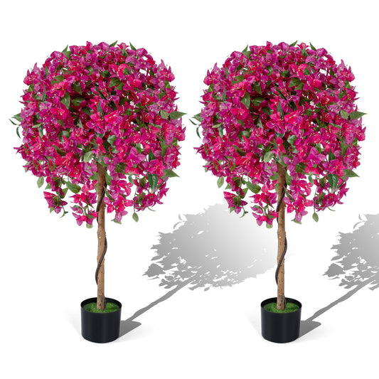 Artificial Azalea Trees, 2 Pack, Vivid Blooming Flowers Faux Plants Options at Gallery Canada