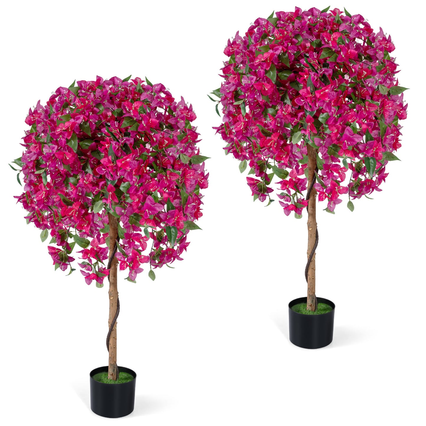 Artificial Azalea Trees, 2 Pack, Vivid Blooming Flowers Faux Plants at Gallery Canada