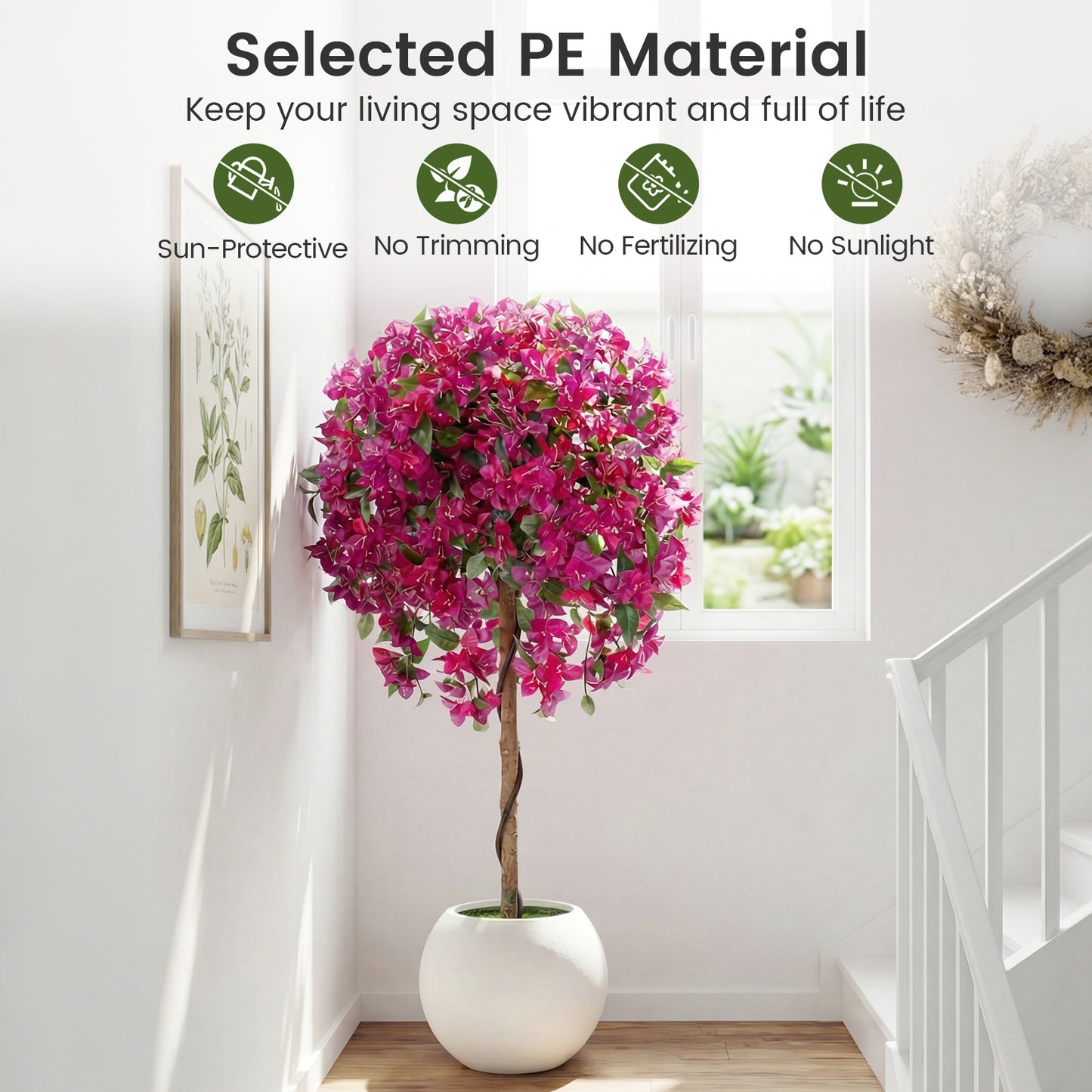 Artificial Azalea Trees, 2 Pack, Vivid Blooming Flowers Faux Plants at Gallery Canada