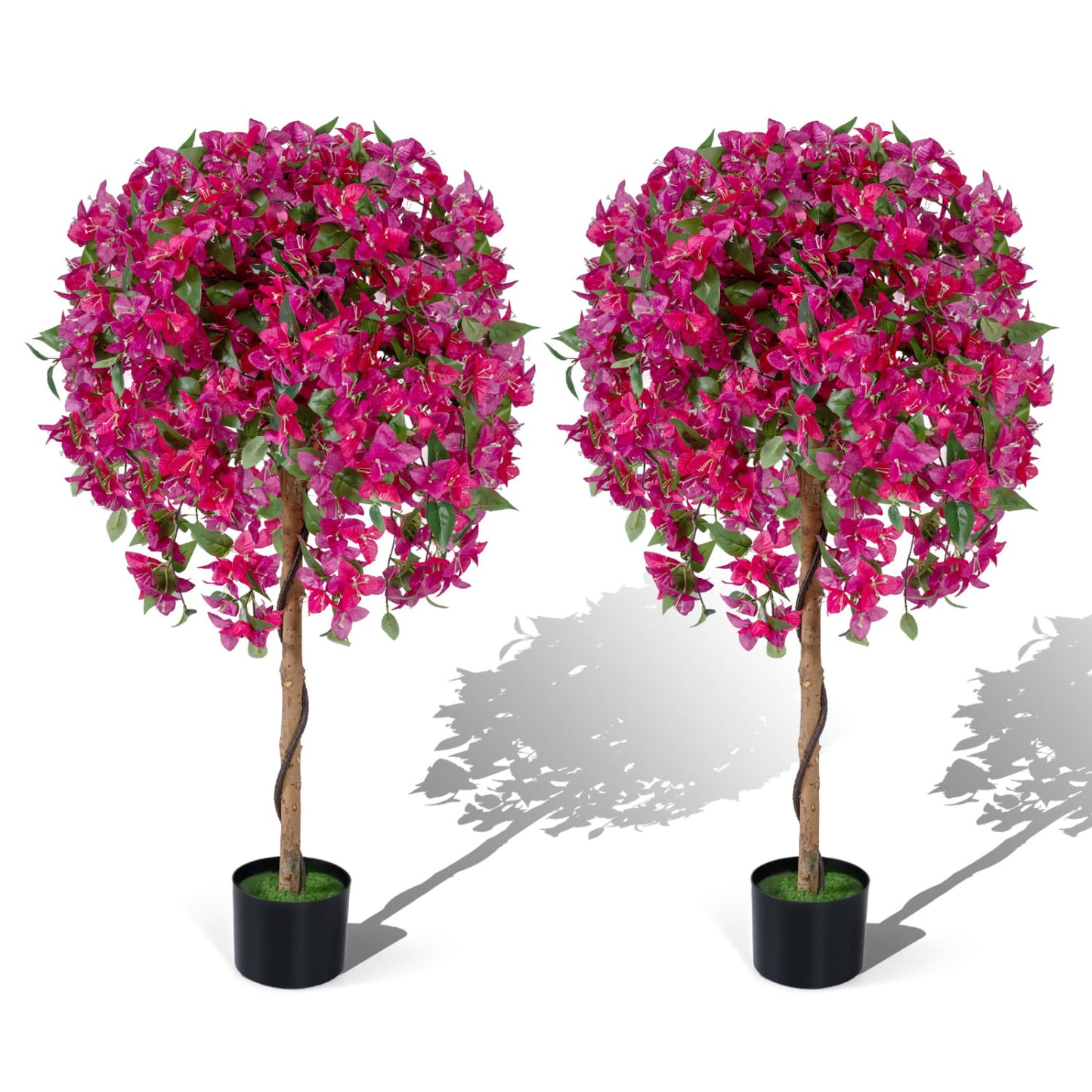 Artificial Azalea Trees, 2 Pack, Vivid Blooming Flowers Faux Plants Options at Gallery Canada
