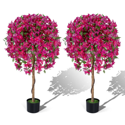 Artificial Azalea Trees, 2 Pack, Vivid Blooming Flowers Faux Plants at Gallery Canada