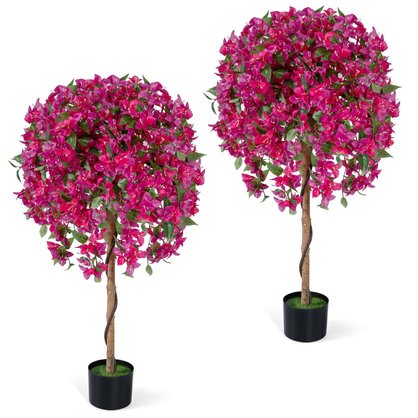 Artificial Azalea Trees, 2 Pack, Vivid Blooming Flowers Faux Plants at Gallery Canada