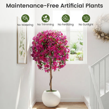 Artificial Azalea Trees, 2 Pack, Vivid Blooming Flowers Faux Plants at Gallery Canada