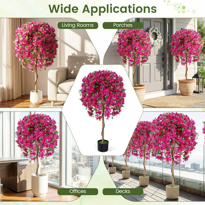 Artificial Azalea Trees, 2 Pack, Vivid Blooming Flowers Faux Plants at Gallery Canada