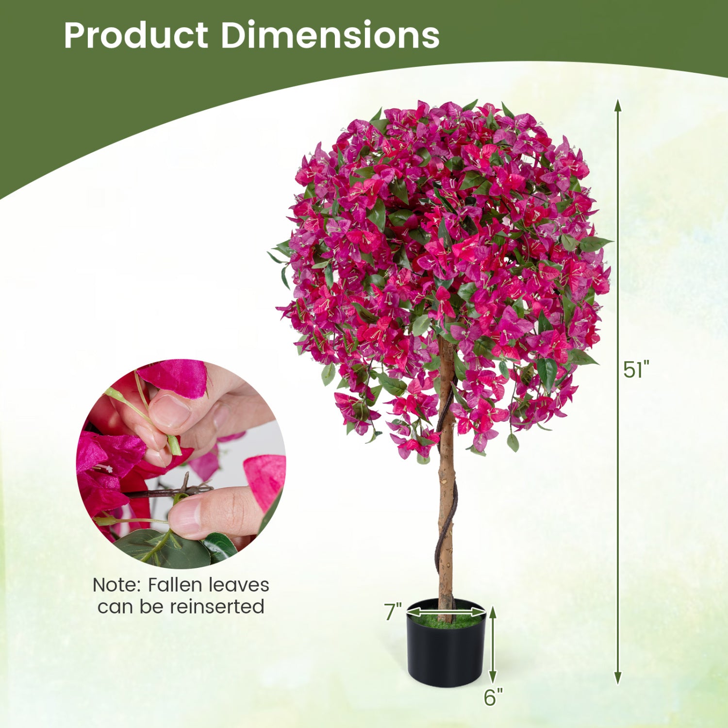 Artificial Azalea Trees, 2 Pack, Vivid Blooming Flowers Faux Plants at Gallery Canada
