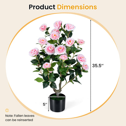 Artificial Camellia Tree, 2-Pack, Pink Faux Plants at Gallery Canada