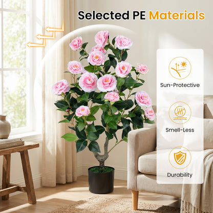 Artificial Camellia Tree, 2-Pack, Pink Faux Plants at Gallery Canada