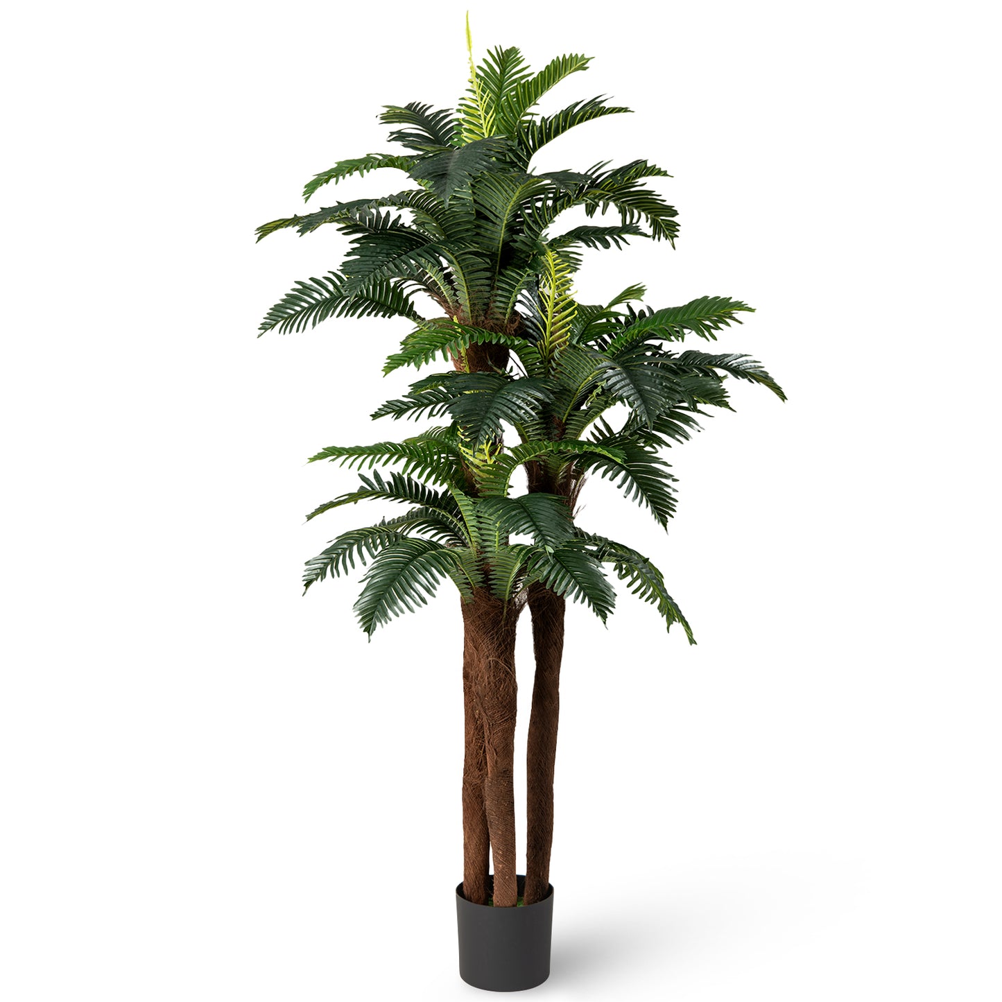 2 Pack Artificial Palm Tree 6.3 ft Tall with Adjustable Leaves Faux Plants at Gallery Canada