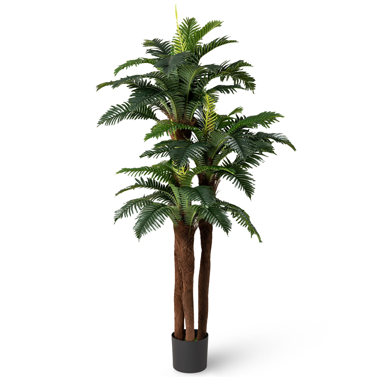 2 Pack Artificial Palm Tree 6.3 ft Tall with Adjustable Leaves Faux Plants at Gallery Canada