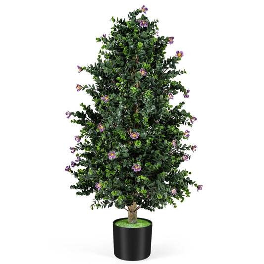 Artificial Topiary Cone Tree, 2 Pack, 49 Flowers, Purple Faux Plants Purple at Gallery Canada