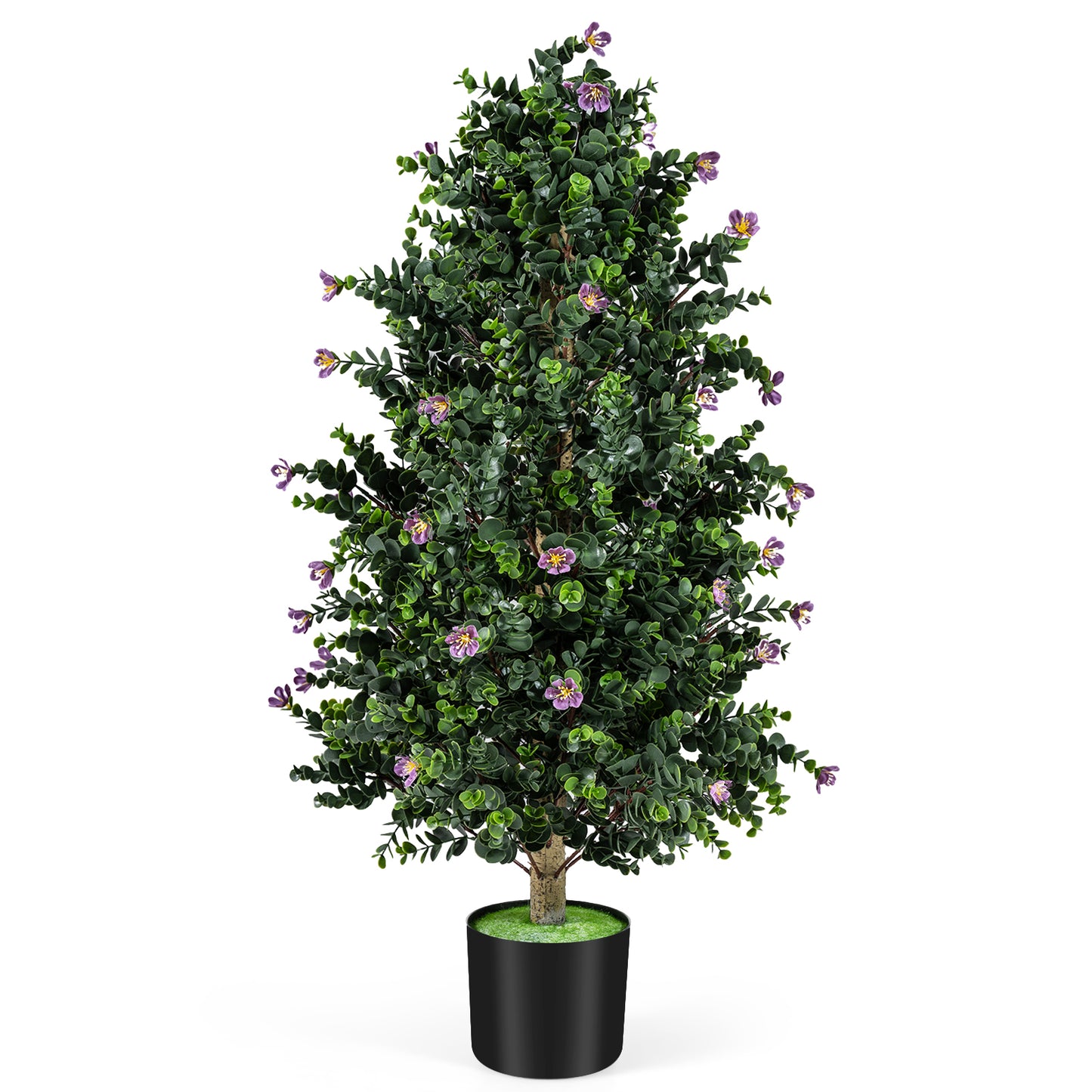Artificial Topiary Cone Tree, 2 Pack, 49 Flowers, Purple Faux Plants at Gallery Canada