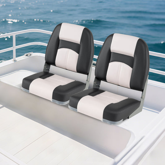 2-Pack Boat Seats with Thick Sponge Padding and Fixing Bolts, Gray Surfing at Gallery Canada