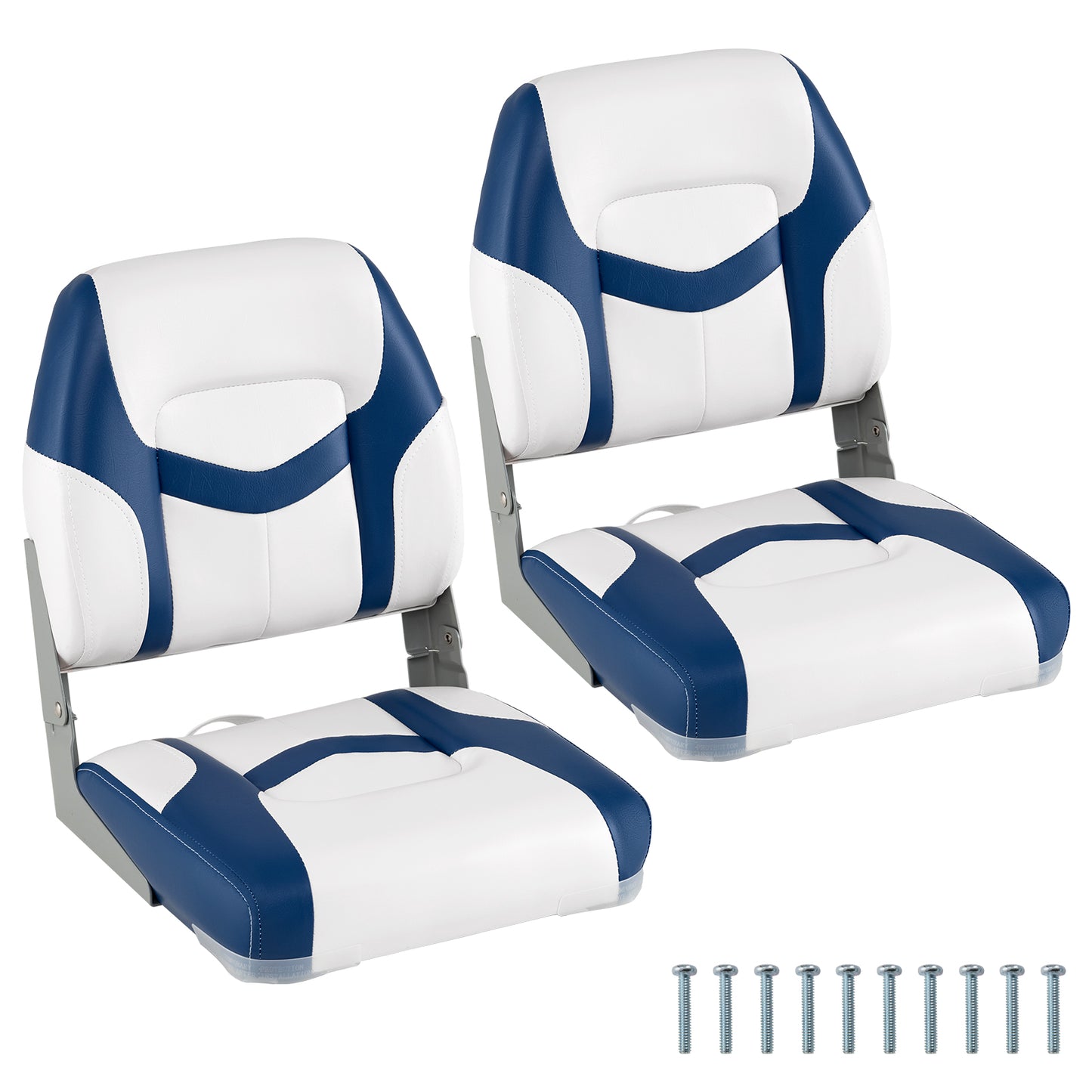 2-Pack Boat Seats with Fixing Bolts and Hinges, Blue Surfing at Gallery Canada
