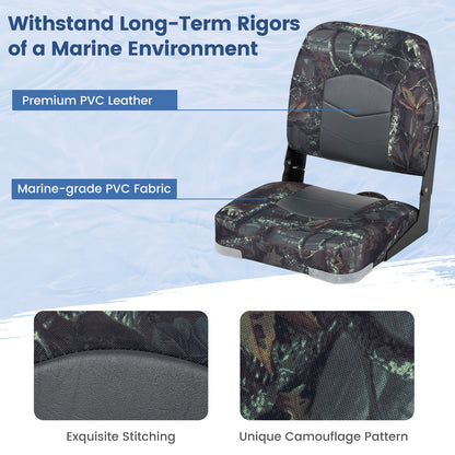 2-Pack Boat Seats with Thick Sponge Padding, Camouflage Surfing at Gallery Canada