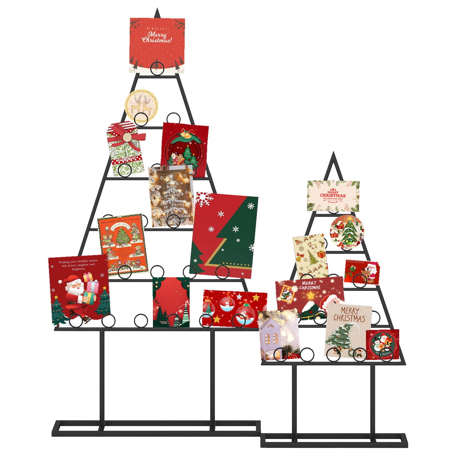 Christmas Tree Photo Holder, 36 Round Clips, Metal Hanging Rack, Black Christmas Decor & Accessories at Gallery Canada