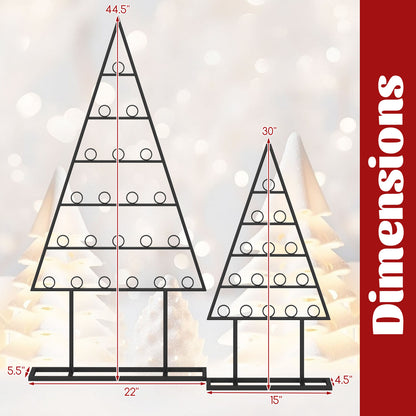 Christmas Tree Photo Holder, 36 Round Clips, Metal Hanging Rack, Black Christmas Decor & Accessories at Gallery Canada