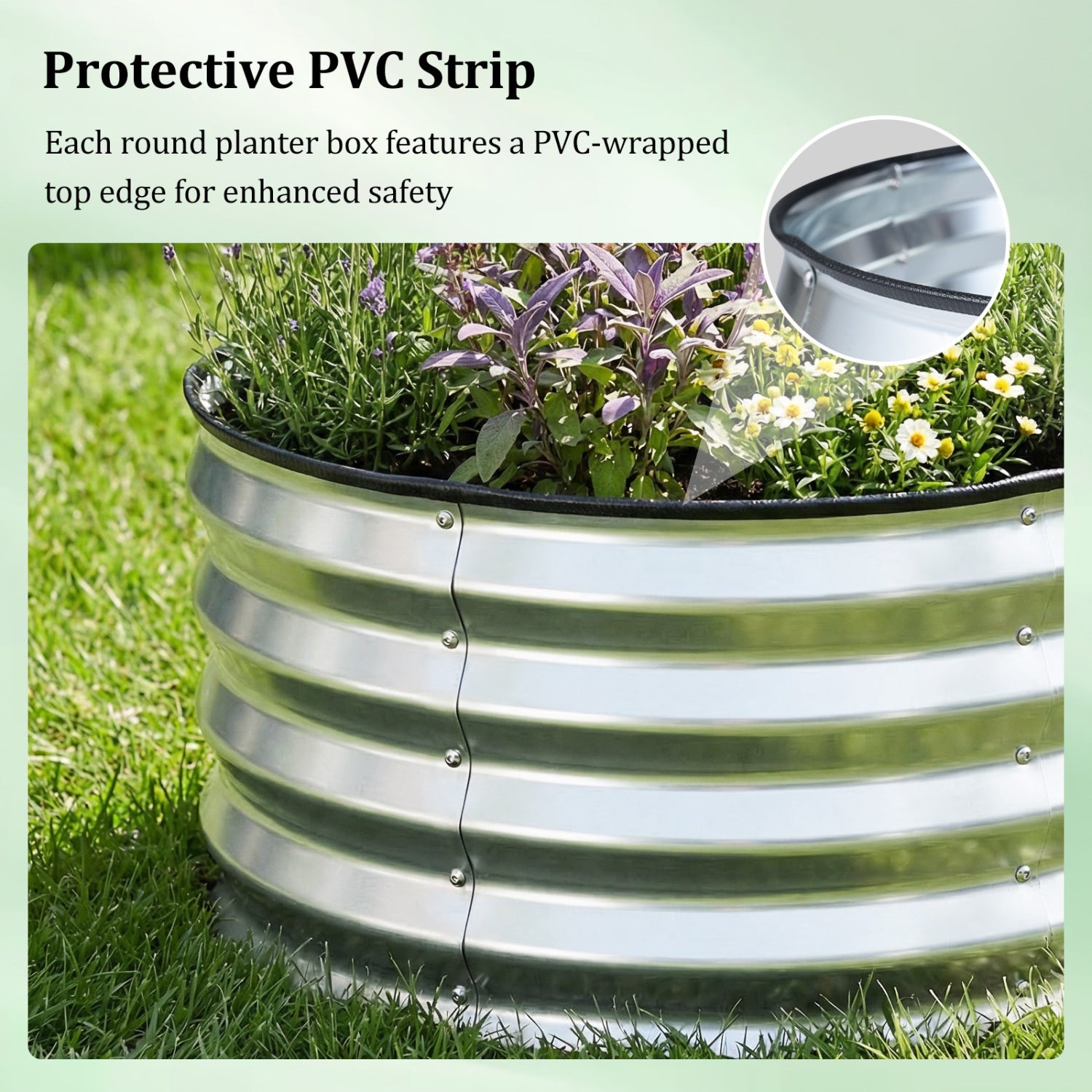 2 Pack Galvanized Raised Garden Bed Kit, Open-Ended Base, Silver Raised Garden Beds at Gallery Canada