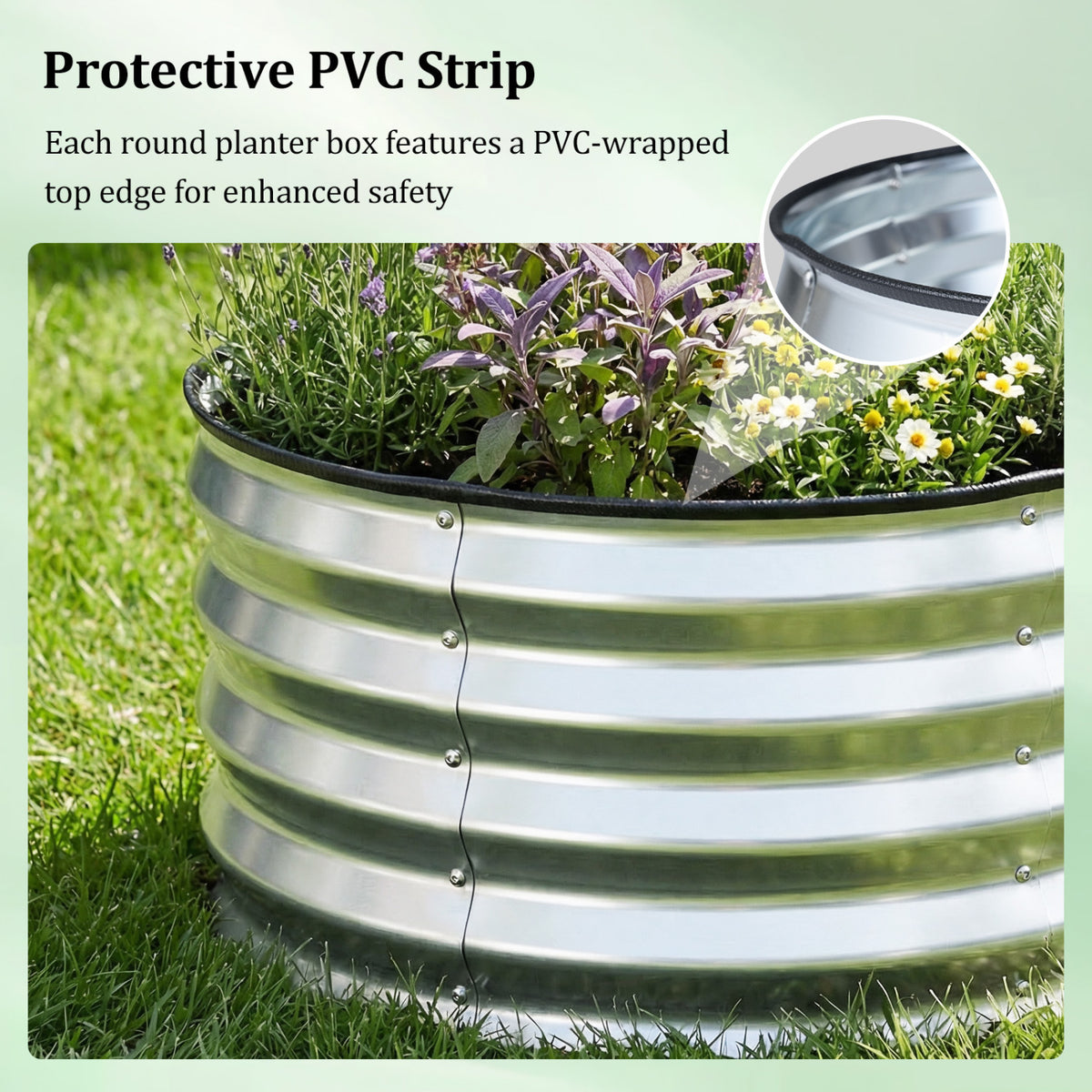 2 Pack Galvanized Raised Garden Bed Kit, Open-Ended Base, Silver Raised Garden Beds at Gallery Canada