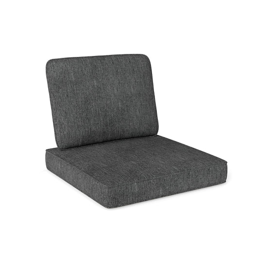2-Pack Outdoor Patio Cushion Set, Removable Covers, Gray