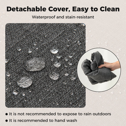 2-Pack Outdoor Patio Cushion Set, Removable Covers, Gray Outdoor Furniture Accessories at Gallery Canada