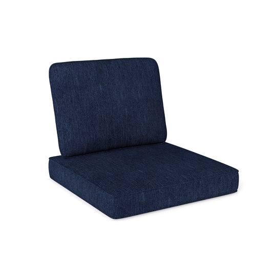 Outdoor Patio Cushion Set, 2-Pack, Removable Covers, Navy