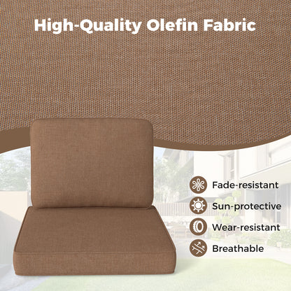 2-Pack Outdoor Patio Cushion Set, Removable Covers, Brown Outdoor Furniture Accessories at Gallery Canada