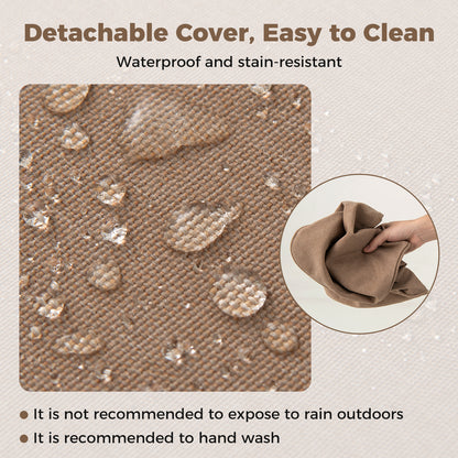 2-Pack Outdoor Patio Cushion Set, Removable Covers, Brown Outdoor Furniture Accessories at Gallery Canada