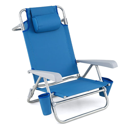 2 Pack Portable Folding Beach Chair
