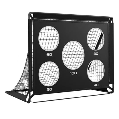 2-Pack Soccer Goals Set with Cones Ball Ground Stakes