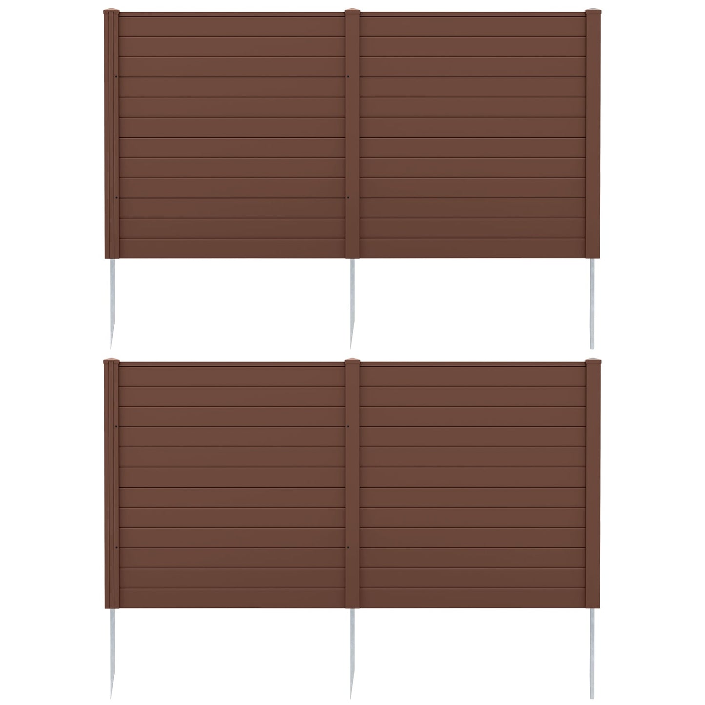 48x48 Inch AC Trash Can Pool Enclosure, Brown