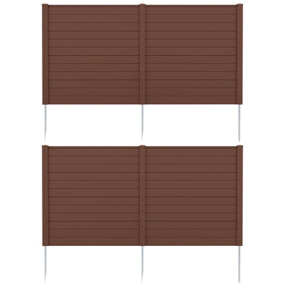 48x48 Inch AC Trash Can Pool Enclosure, Brown