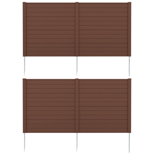 48x48 Inch AC Trash Can Pool Enclosure, Brown Outdoor Privacy Screens at Gallery Canada