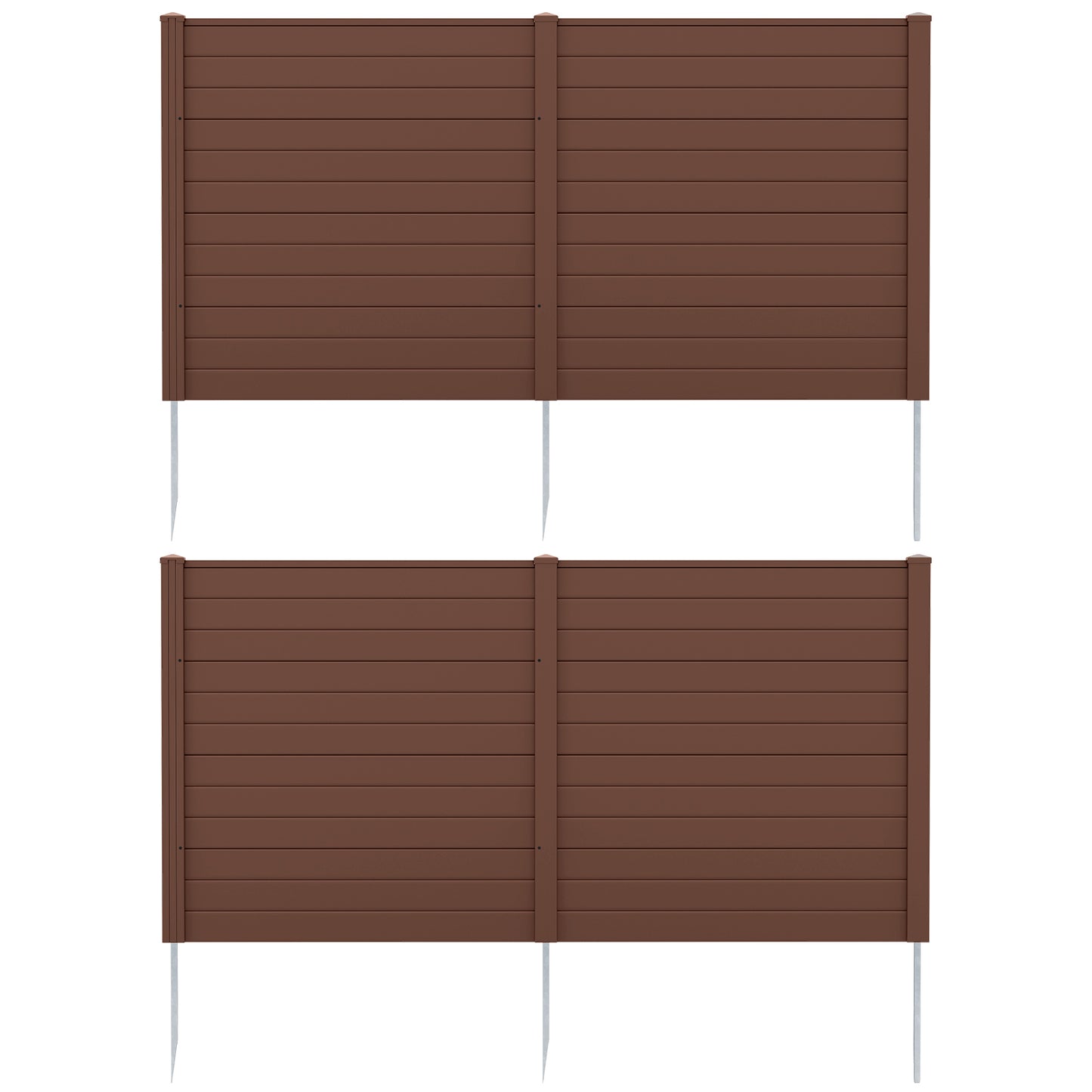 48 x 48 Inch Air Conditioner Enclosure, Brown Decorative Fencing & Flooring at Gallery Canada