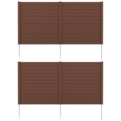 48 x 48 Inch Air Conditioner Enclosure, Brown Decorative Fencing & Flooring at Gallery Canada