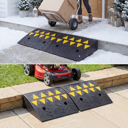 2 Driveway Threshold Ramps, 5/6 Inch Rise, Medium Trucks-S, Black Garages at Gallery Canada