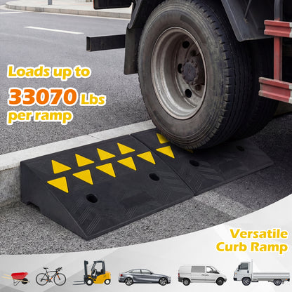 2 Driveway Threshold Ramps, 5/6 Inch Rise, Medium Trucks-S, Black Garages at Gallery Canada