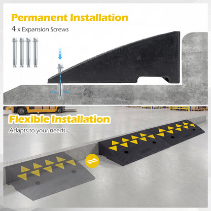 2 Driveway Threshold Ramps, 5/6 Inch Rise, Medium Trucks-S, Black Garages at Gallery Canada
