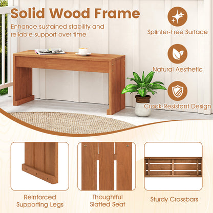2-Person Outdoor Garden Bench, Solid Wooden Frame Outdoor Benches at Gallery Canada