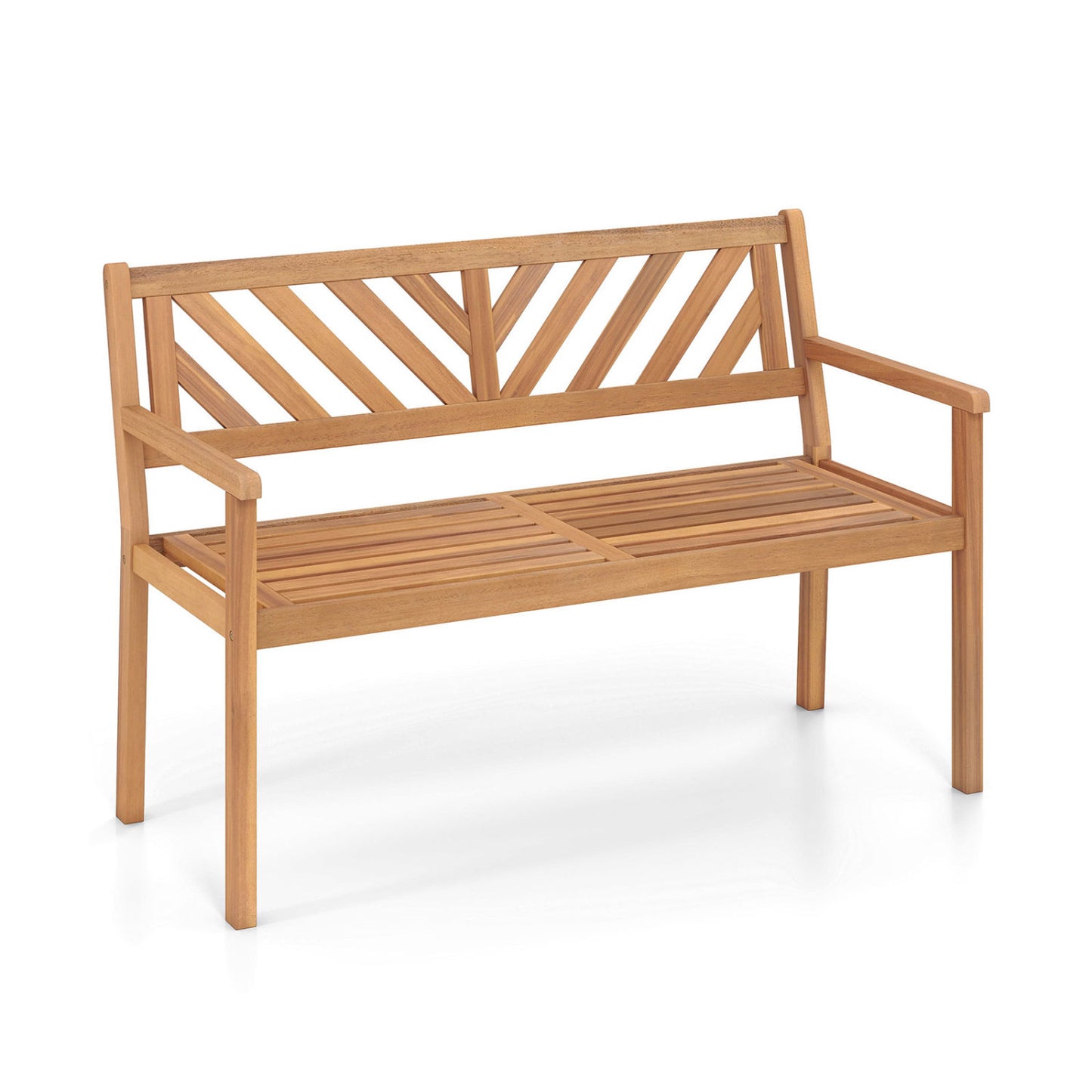 2-Person Patio Acacia Wood Garden Chair, Teak Outdoor Benches at Gallery Canada