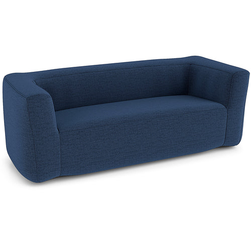 2-Person Portable Blow Up Sofa with Detachable Cover, Blue