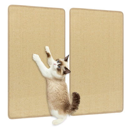 Cat Scratcher Mat Set, 32 x 20 Inch, Natural Sisal Pads Cat Trees Condos & Scratchers Natural at Gallery Canada