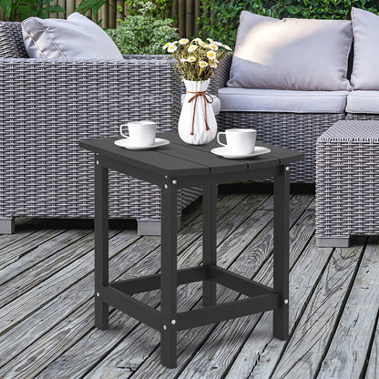 18" Adirondack Side Table, 2-Pieces, Black Patio Coffee Tables at Gallery Canada