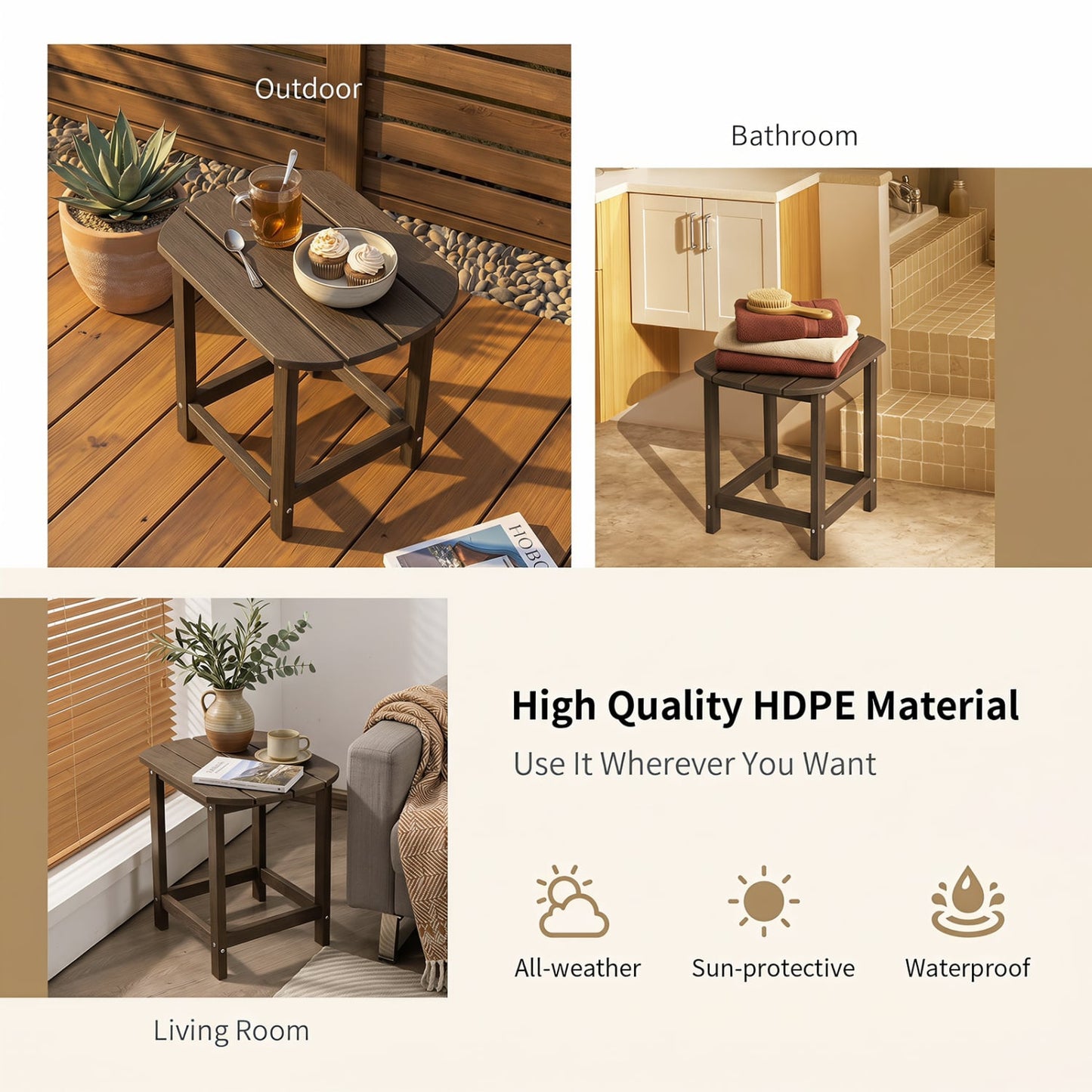 2-Piece 18" Adirondack Side Table, Patio & Garden Coffee Patio Coffee Tables at Gallery Canada